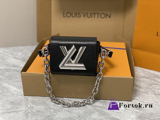 Fortok Louis Vuitton Twist Lock XL Bag Black M22029 16.5x19x8.5cm - 1