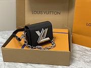 Fortok Louis Vuitton Twist Lock XL Bag Black M22029 16.5x19x8.5cm - 5