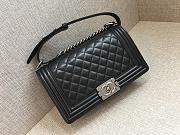 Fortok Chanel Leboy Lambskin Bag Black 25cm - 1