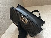 Fortok Chanel Leboy Lambskin Bag Black 25cm - 5