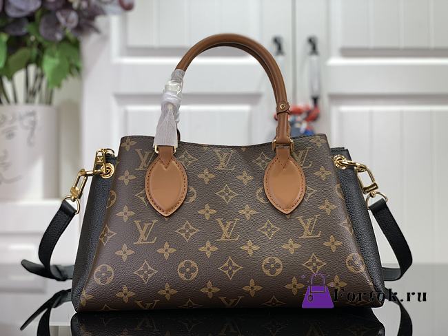 Fortok Louis Vuitton Opera BB Monogram Canvas Bag Black M46495 26x18x15cm - 1