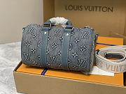 Fortok Louis Vuitton Keepall Bandoulière 25 Bag Denim M22762 25x15x11cm - 4