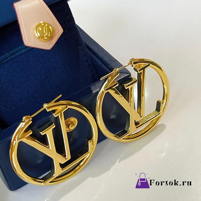 Fortok Louis Vuitton Hoop Earrings Large - 1