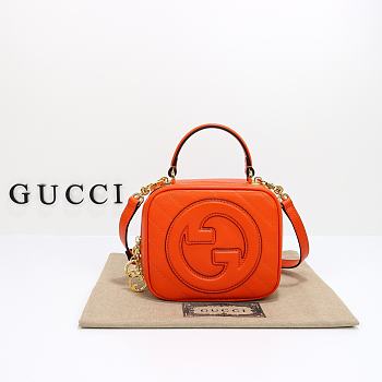 Fortok Gucci Blondie Hangbag Orange 17x15x9cm