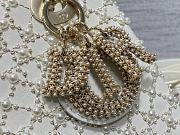 Fortok Dior Lady Diana Bead Bag White 20cm - 6