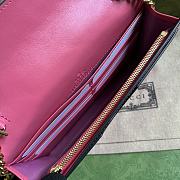 Fortok Gucci GG Matelassé Chain Wallet Pink 20x12.5x4cm - 2