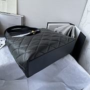 Fortok Chanel Black Matelasse Quilted Caviar Leather Shoulder Bag 32x25x10cm - 2