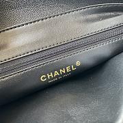 Fortok Chanel Black Matelasse Quilted Caviar Leather Shoulder Bag 32x25x10cm - 5