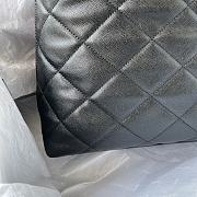 Fortok Chanel Black Matelasse Quilted Caviar Leather Shoulder Bag 32x25x10cm - 6