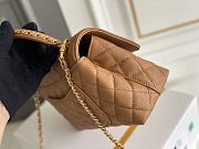 Fortok Chanel 23P Coco Handle Bag Beige 14x24x10cm - 6