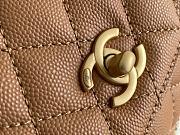 Fortok Chanel 23P Coco Handle Bag Beige 14x24x10cm - 2