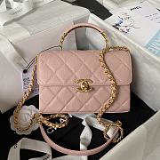 Fortok Chanel 23S Carryme Bag Pink AS4008 14.5x22x8cm - 1