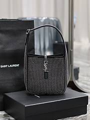 Fortok Saint Laurent Le5à7 Embellished Shoulder Bag 23×22×8.5cm - 1