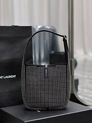 Fortok Saint Laurent Le5à7 Embellished Shoulder Bag 23×22×8.5cm - 6