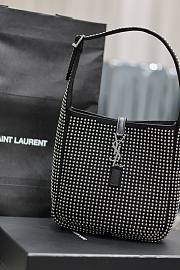 Fortok Saint Laurent Le5à7 Embellished Shoulder Bag 23×22×8.5cm - 3
