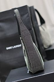 Fortok Saint Laurent Le5à7 Embellished Shoulder Bag 23×22×8.5cm - 2