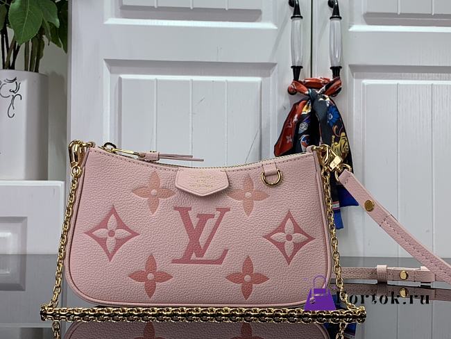 Fortok Louis Vuitton Easy Pouch Pink M82346 19x11.5x3cm - 1