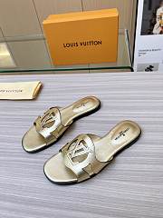 Fortok Louis Vuitton Isola Flat Mule Gold - 2