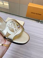 Fortok Louis Vuitton Isola Flat Mule Gold - 3