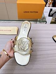 Fortok Louis Vuitton Isola Flat Mule Gold - 6