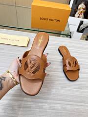 Fortok Louis Vuitton Isola Flat Mule Brown - 6