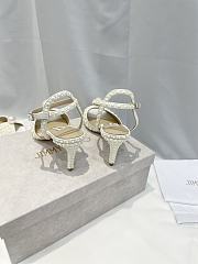 Fortok Jimmy Choo White Sacaria Faux-pearl Embellished Sandals - 2