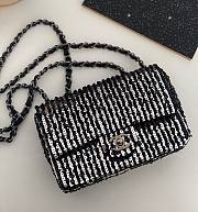 Fortok Chanel Flap Bag Sequins & Ruthenium-Finish Metal Black & Silver - 1