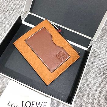 Fortok Loewe Cardholer In Solf Grained Calfskin 12x9.5cm