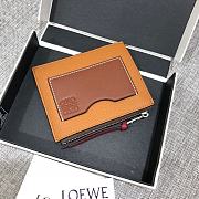 Fortok Loewe Cardholer In Solf Grained Calfskin 12x9.5cm - 6
