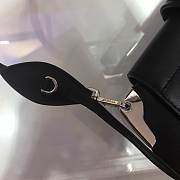 Fortok Prada Sidonie Leather Shoulder Bag Black 28x18x4cm - 6