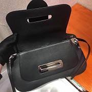 Fortok Prada Sidonie Leather Shoulder Bag Black 28x18x4cm - 2