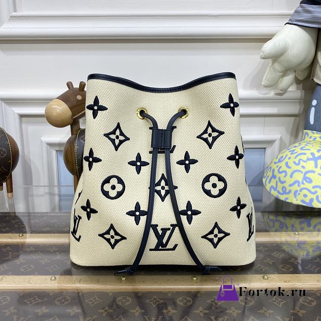 Fortok Louis Vuitton ByThePool Néonoé BB Bag Beige Noir M23080 26x26x17.5cm - 1
