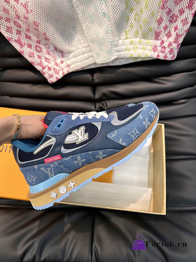 Fortok Louis Vuitton Run Away Sneaker Blue - 1
