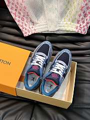 Fortok Louis Vuitton Run Away Sneaker Blue - 4