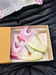 Fortok Louis Vuitton Trainer Sneakers Pink - 3
