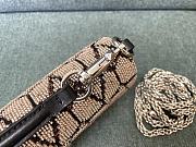 Fortok Valentino VLogo Signature Beaded Calfskin Shoulder Bag Brown - 2
