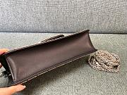 Fortok Valentino VLogo Signature Beaded Calfskin Shoulder Bag Brown - 4