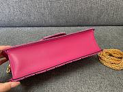 Fortok Valentino VLogo Signature Beaded Calfskin Shoulder Bag Pink - 5