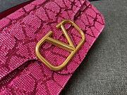 Fortok Valentino VLogo Signature Beaded Calfskin Shoulder Bag Pink - 4