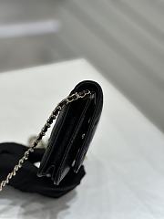 Fortok Chanel 23S Woc Bow Chain Shoulder Bag Black 19x3x12cm - 2