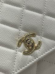 Fortok Chanel 23S Woc Bow Chain Shoulder Bag White 19x3x12cm - 3