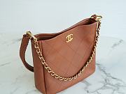Fortok Chanel 23A Hobo Hippie Bag Caramel 26x25x7.5cm - 3