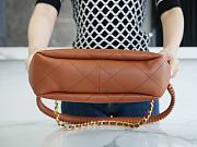 Fortok Chanel 23A Hobo Hippie Bag Caramel 26x25x7.5cm - 5
