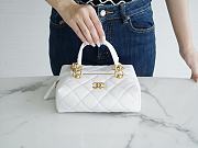 Fortok Chanel White Bag With Top Handle 19x20x6cm - 6