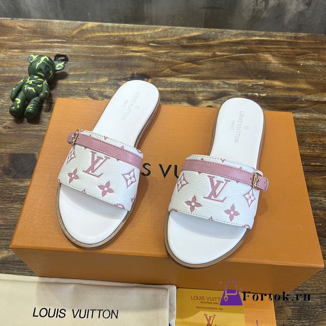 Fortok Louis Vuitton 2023 Slippers White&Pink - 1