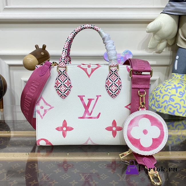 Fortok Louis Vuitton Bythepool Onthego PM Bag Pink M22976 25x19x11.5cm - 1