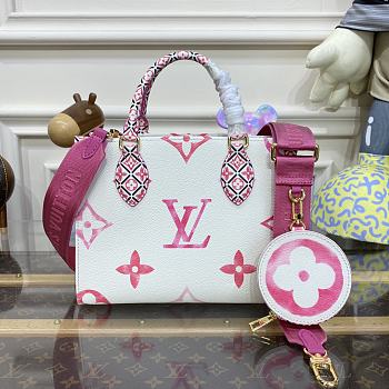 Fortok Louis Vuitton Bythepool Onthego PM Bag Pink M22976 25x19x11.5cm