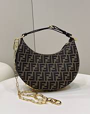 Fortok Fendi Small Fendigraphy Small Hobo Bag Brown 29x24.5x10cm - 1