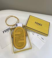 Fortok Fendi O’Lock Phone Pouch Yellow 22×1×13.5cm - 1