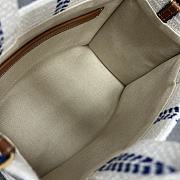 Fortok Celine Cabas Thais In Striped Textile and Calfskin 26×19×13cm - 5